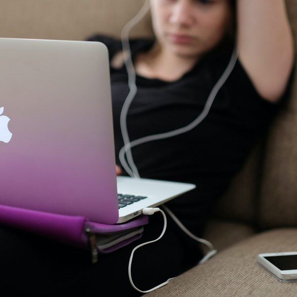 Understanding ADHD - Girl with laptop
